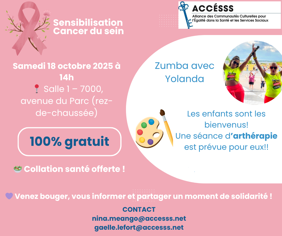 Atelier - Sensibilisation au cancer du sein