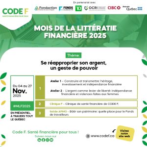 Mois de la littératie financière 2025 – CODE F